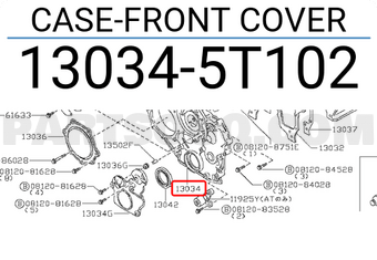 Nissan 130345T102 CASE-FRONT COVER