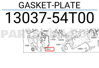 Nissan 1303754T00 GASKET-PLATE