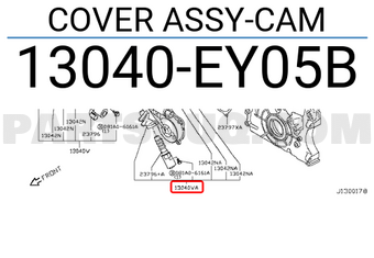Nissan 13040EY05B COVER ASSY-CAM