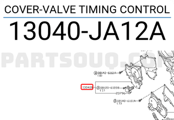 Nissan 13040JA12A COVER-VALVE TIMING CONTROL