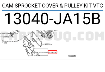 Nissan 13040JA15B CAM SPROCKET COVER & PULLEY KIT VTC