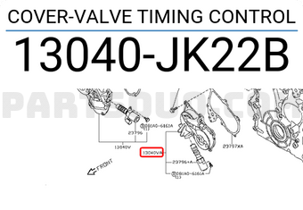 Nissan 13040JK22B COVER-VALVE TIMING CONTROL