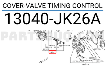 Nissan 13040JK26A COVER-VALVE TIMING CONTROL