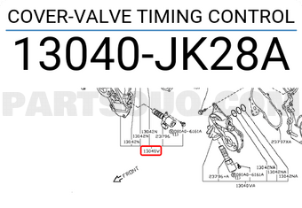 Nissan 13040JK28A COVER-VALVE TIMING CONTROL