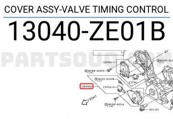 Nissan 13040ZE01B COVER ASSY-VALVE TIMING CONTROL