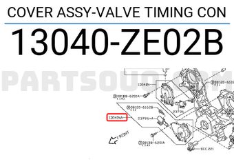 Nissan 13040ZE02B COVER ASSY-VALVE TIMING CON