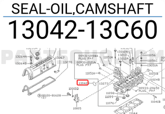 Nissan 1304213C60 SEAL-OIL,CAMSHAFT