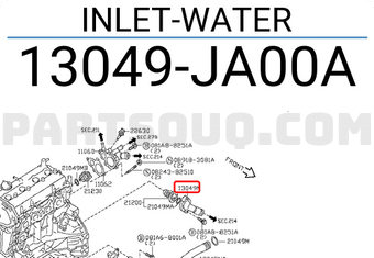 Nissan 13049JA00A INLET-WATER