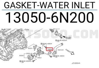Nissan 130506N200 GASKET-WATER INLET