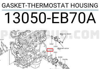 Nissan 13050EB70A GASKET-THERMOSTAT HOUSING