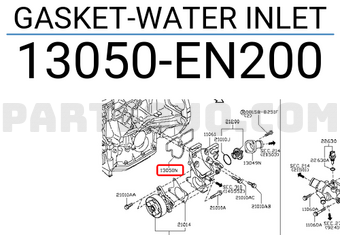 Nissan 13050EN200 GASKET-WATER INLET