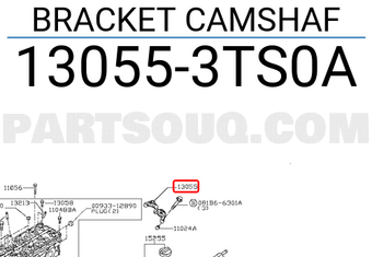 Nissan 130553TS0A BRACKET CAMSHAF
