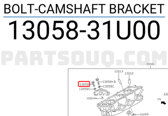 Nissan 1305831U00 BOLT-CAMSHAFT BRACKET