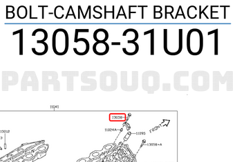 Nissan 1305831U01 BOLT-CAMSHAFT BRACKET