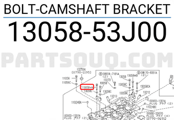 Nissan 1305853J00 BOLT-CAMSHAFT BRACKET