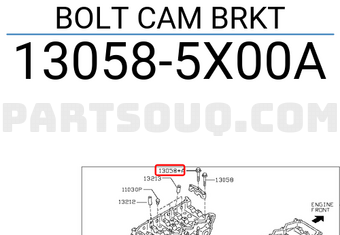 Nissan 130585X00A BOLT CAM BRKT