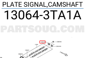 Nissan 130643TA1A PLATE SIGNAL,CAMSHAFT