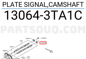 Nissan 130643TA1C PLATE SIGNAL,CAMSHAFT