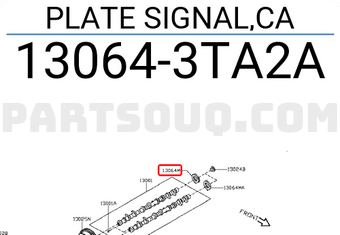 Nissan 130643TA2A PLATE SIGNAL,CA