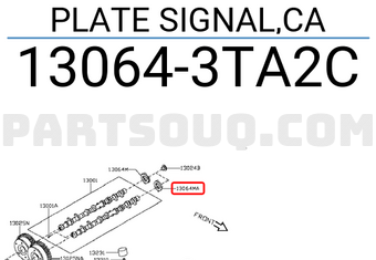 Nissan 130643TA2C PLATE SIGNAL,CA