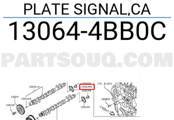 Nissan 130644BB0C PLATE SIGNAL,CA