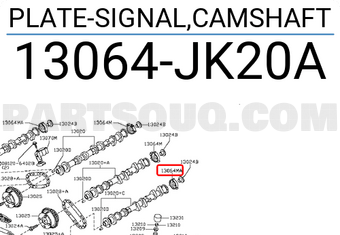 Nissan 13064JK20A PLATE-SIGNAL,CAMSHAFT