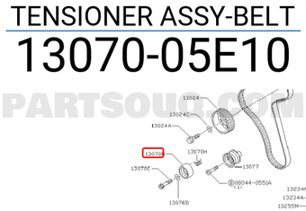 Nissan 1307005E10 TENSIONER ASSY-BELT