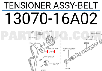 Nissan 1307016A02 TENSIONER ASSY-BELT