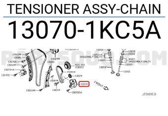 Nissan 130701KC5A TENSIONER ASSY-CHAIN