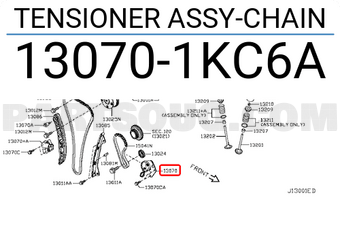 Nissan 130701KC6A TENSIONER ASSY-CHAIN