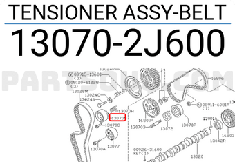 Nissan 130702J600 TENSIONER ASSY-BELT