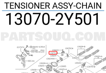 Nissan 130702Y501 TENSIONER ASSY-CHAIN