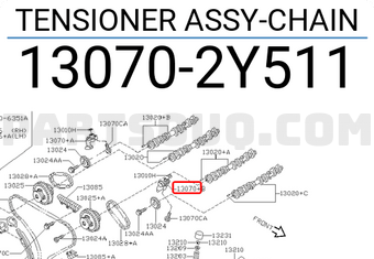 Nissan 130702Y511 TENSIONER ASSY-CHAIN