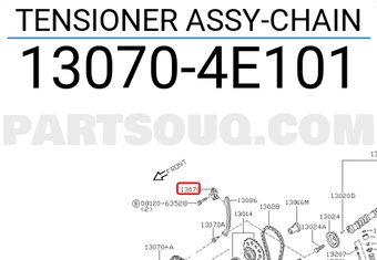Nissan 130704E101 TENSIONER ASSY-CHAIN