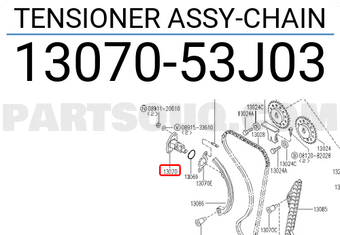 Nissan 1307053J03 TENSIONER ASSY-CHAIN