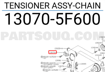 Nissan 130705F600 TENSIONER ASSY-CHAIN