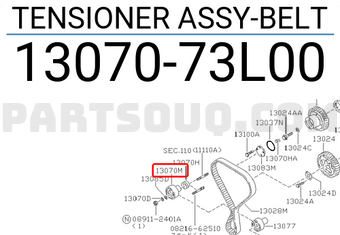 Nissan 1307073L00 TENSIONER ASSY-BELT