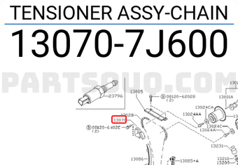 Nissan 130707J600 TENSIONER ASSY-CHAIN