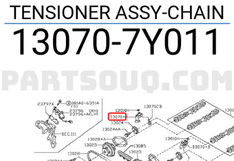 Nissan 130707Y011 TENSIONER ASSY-CHAIN
