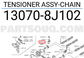 Nissan 130708J102 TENSIONER ASSY-CHAIN