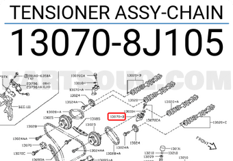 Nissan 130708J105 TENSIONER ASSY-CHAIN