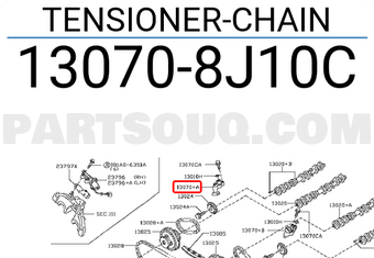 Nissan 130708J10C TENSIONER-CHAIN