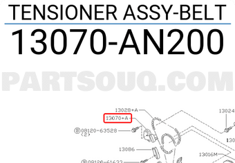 Nissan 13070AN200 TENSIONER ASSY-BELT