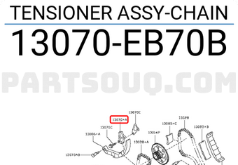 Nissan 13070EB70B TENSIONER ASSY-CHAIN