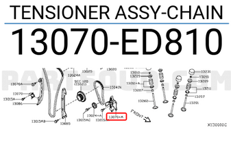 Nissan 13070ED810 TENSIONER ASSY-CHAIN