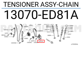 Nissan 13070ED81A TENSIONER ASSY-CHAIN