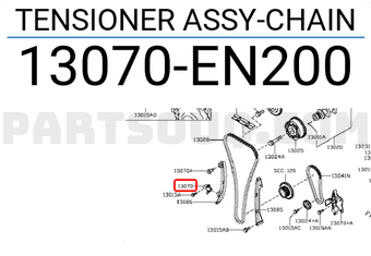 Nissan 13070EN200 TENSIONER ASSY-CHAIN