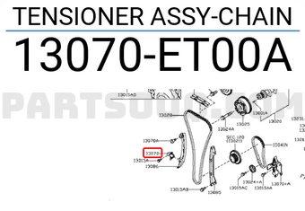 Nissan 13070ET00A TENSIONER ASSY-CHAIN