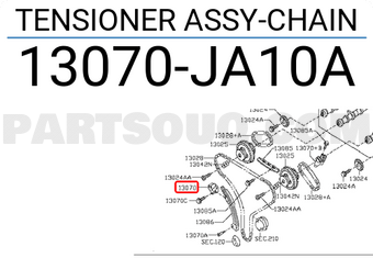Nissan 13070JA10A TENSIONER ASSY-CHAIN