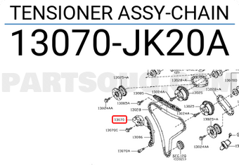 Nissan 13070JK20A TENSIONER ASSY-CHAIN
